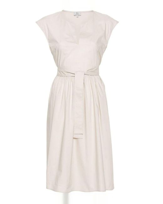 Woolrich White Midi-Kleid