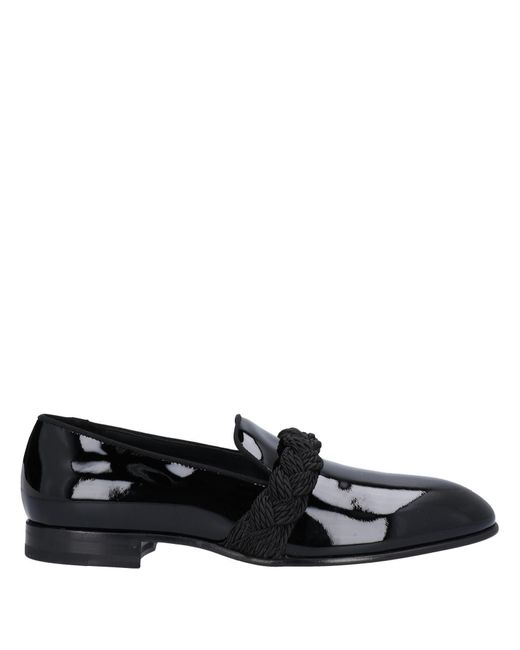 Balmain Leather Loafers in Black for Men | Lyst