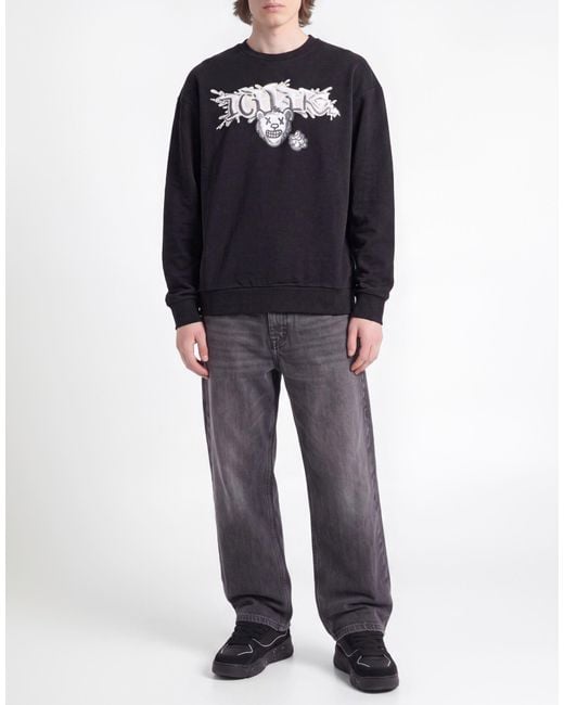 Iceberg Black Sweatshirt Cotton for men