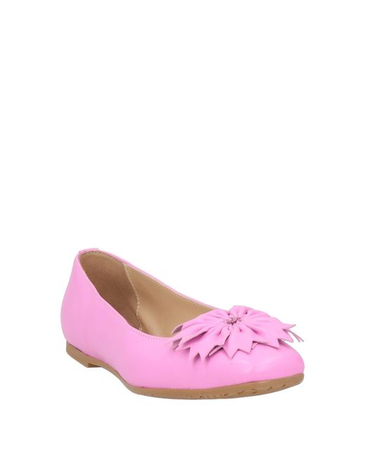 Baldinini Pink Ballet Flats Leather