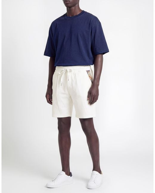 Takeshy Kurosawa White Shorts & Bermuda Shorts for men