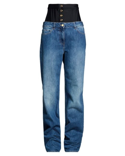 Elisabetta Franchi Blue Jeans Polyamide, Elastane, Cotton