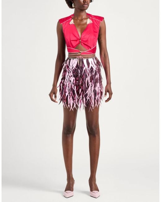 Elisabetta Franchi Pink Top Cotton, Elastane