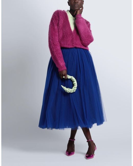 Dolce & Gabbana Blue Midi Skirt