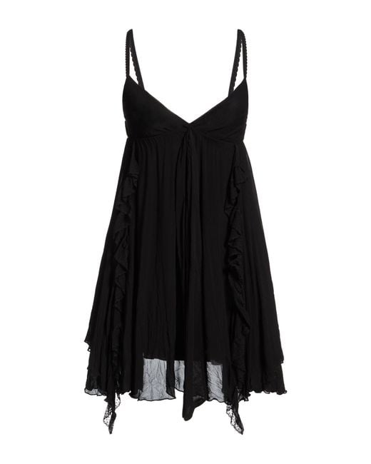 Aniye By Women's Black Mini Dress Viscose, Cotton, Elastane
