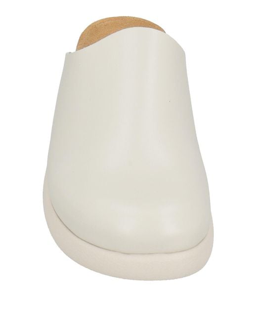 Scholl White Mules & Clogs