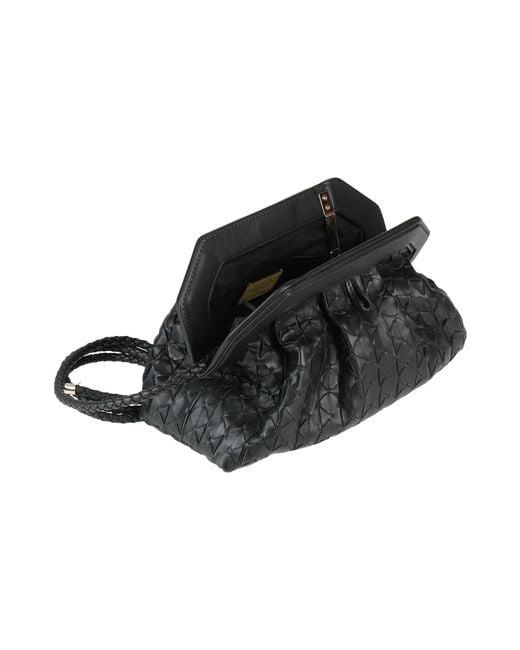 Serapian Black Handbag Leather