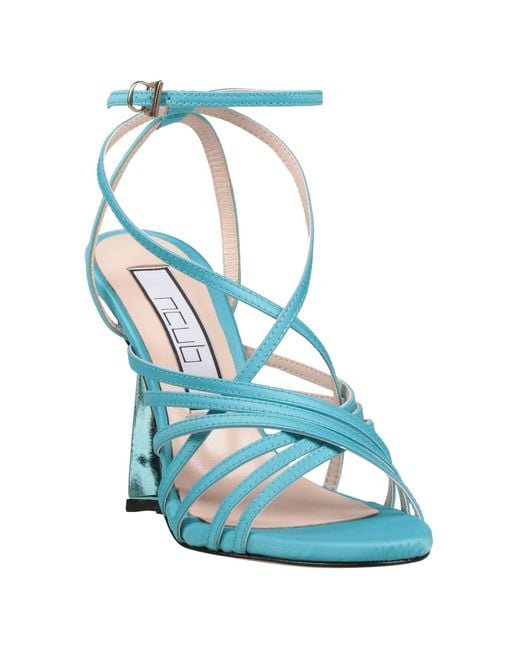 NCUB Blue Sandals Textile Fibers