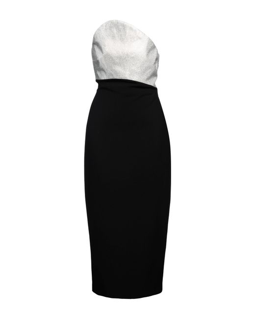 Roland Mouret Black Midi Dress