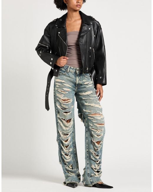 Moschino Black Jacket Leather