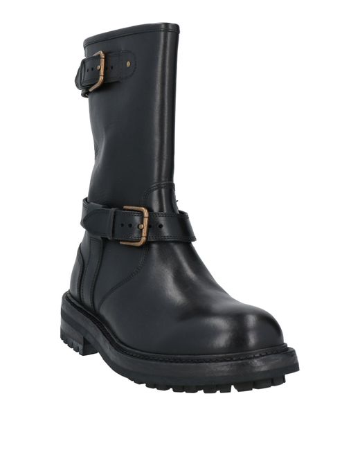 Dolce & Gabbana Black Boot Calfskin for men