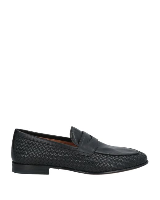 Stemar Black Loafers Leather for men