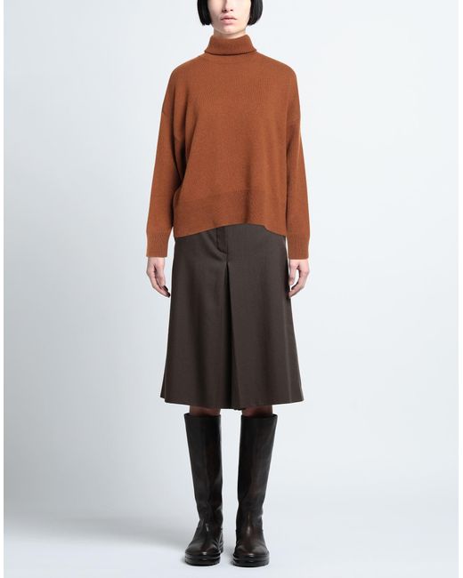 Aragona Brown Turtleneck