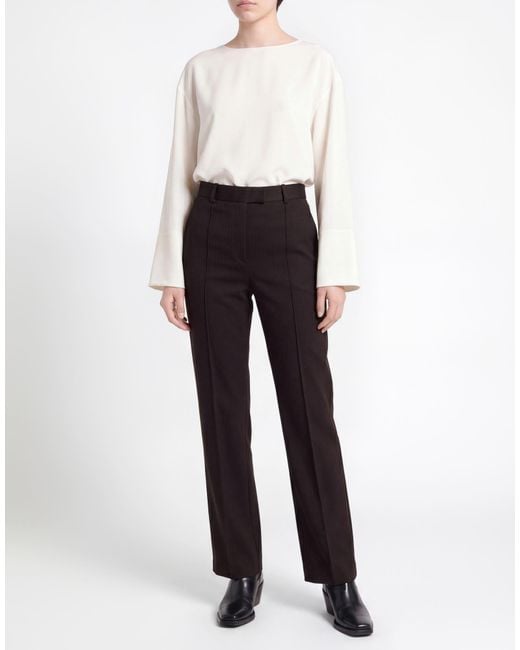 Paul & Joe Blue Dark Pants Polyester, Viscose, Elastane