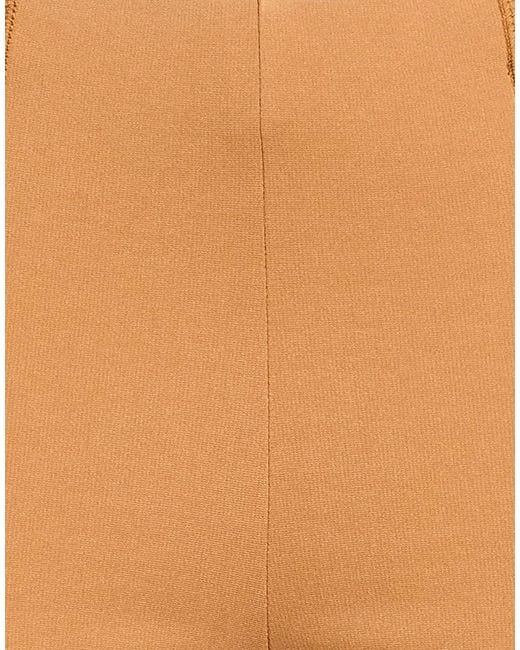 Semicouture Natural Camel Pants Viscose, Polyamide, Elastane
