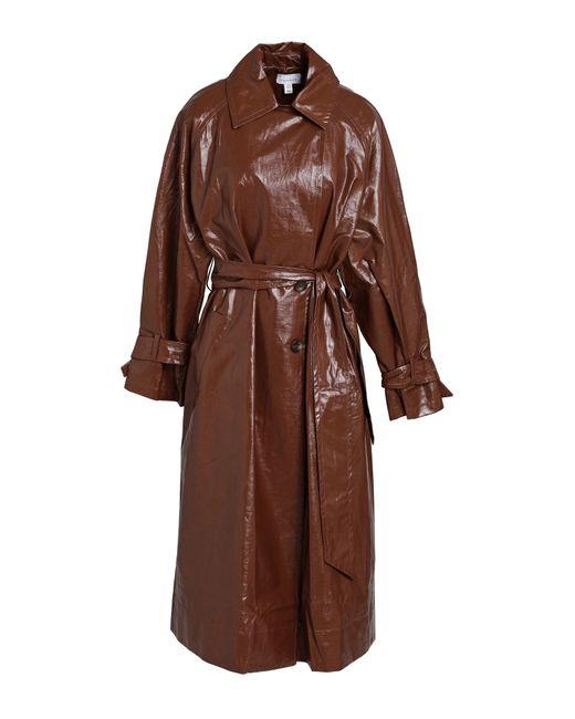 TOPSHOP Brown Overcoat & Trench Coat