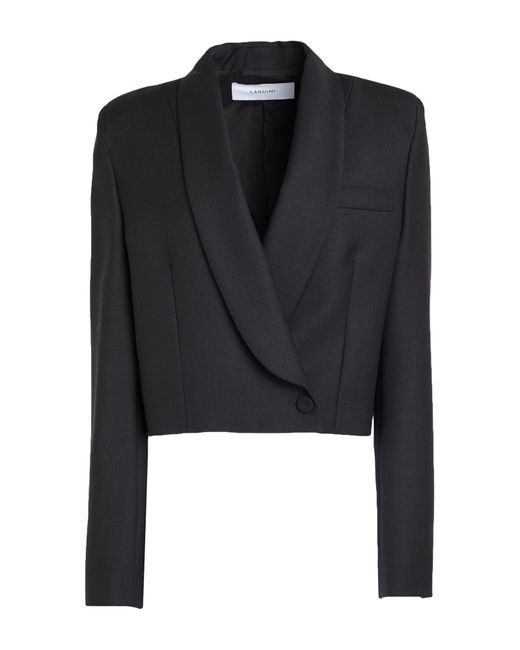 Lardini Black Blazer Wool, Viscose, Pbt