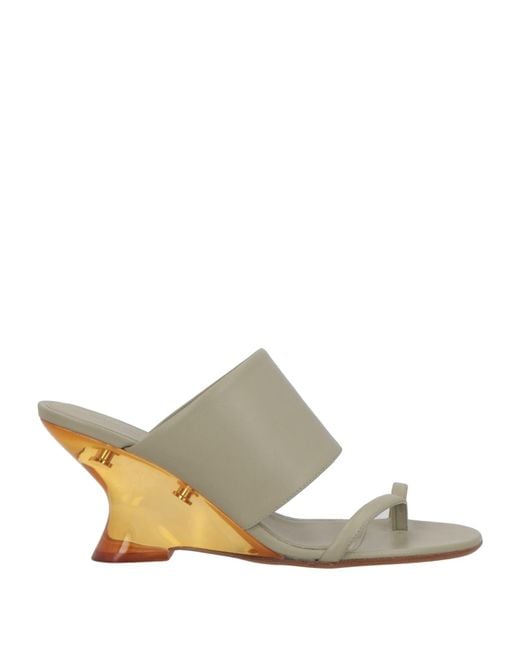 Dries Van Noten White Thong Sandals