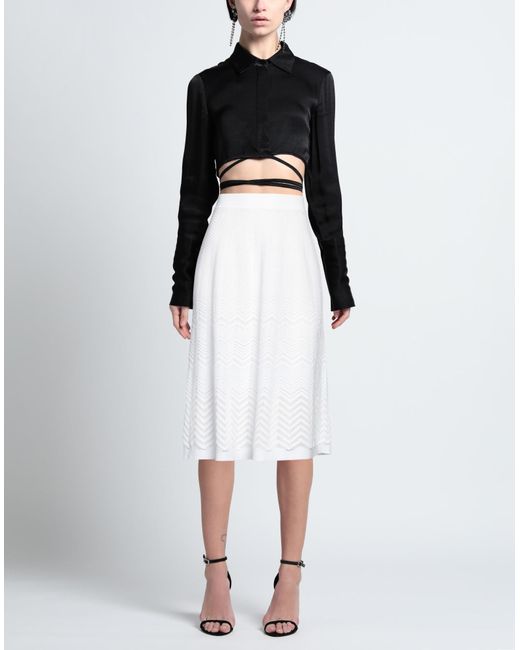 Missoni White Midi Skirt