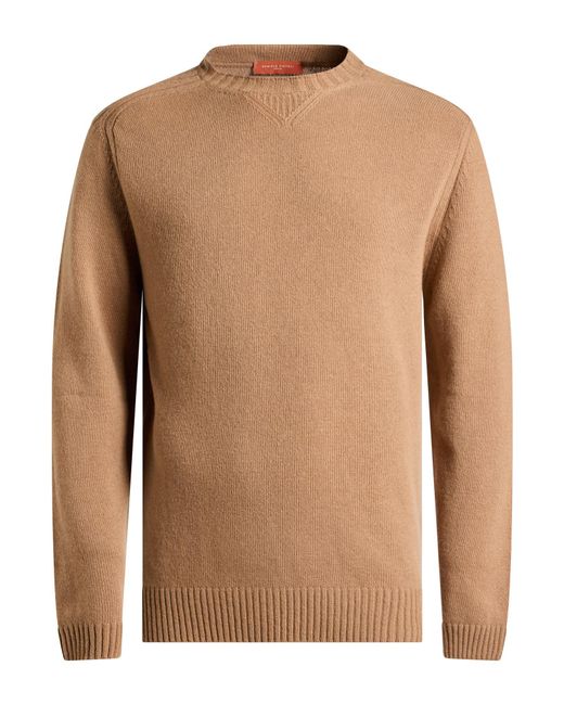 Daniele Fiesoli Brown Camel Sweater Wool, Cashmere for men