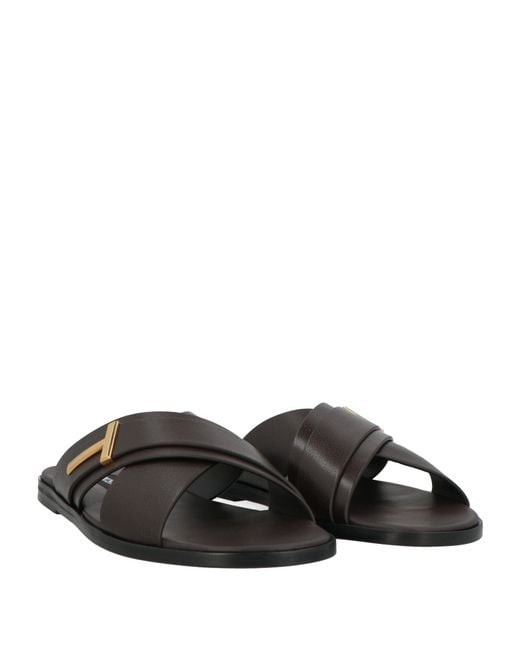 Tom Ford Black Sandals Leather for men