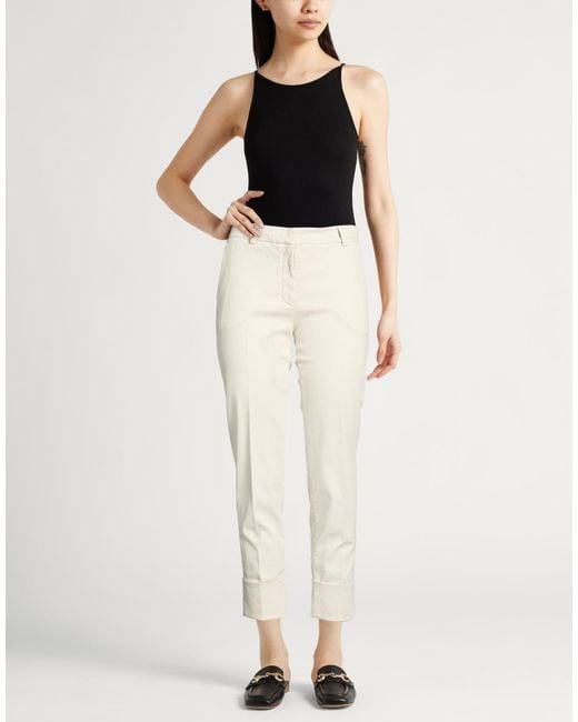 Antonelli White Pants Lyocell, Cotton, Elastane