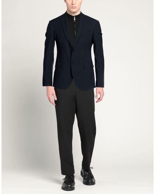 Exte Blue Blazer Wool for men