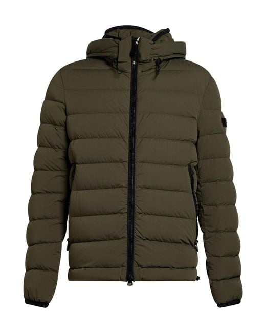 Peuterey Green Puffer Polyamide, Elastane for men