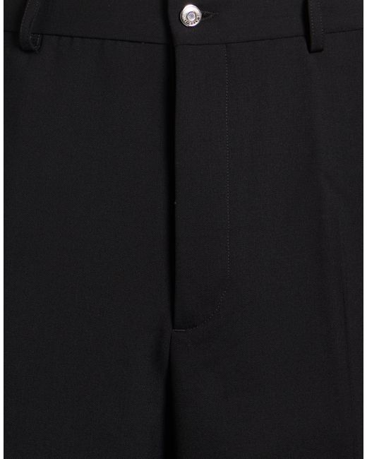 Second Layer Black Pants Virgin Wool, Elastane for men