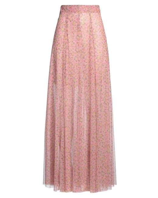 Philosophy Di Lorenzo Serafini Pink Maxi Skirt Polyester
