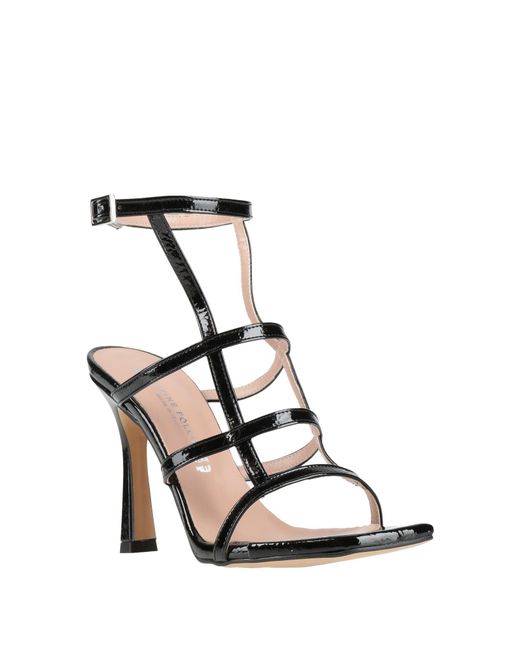 Divine Follie Black Sandals Synthetic Material