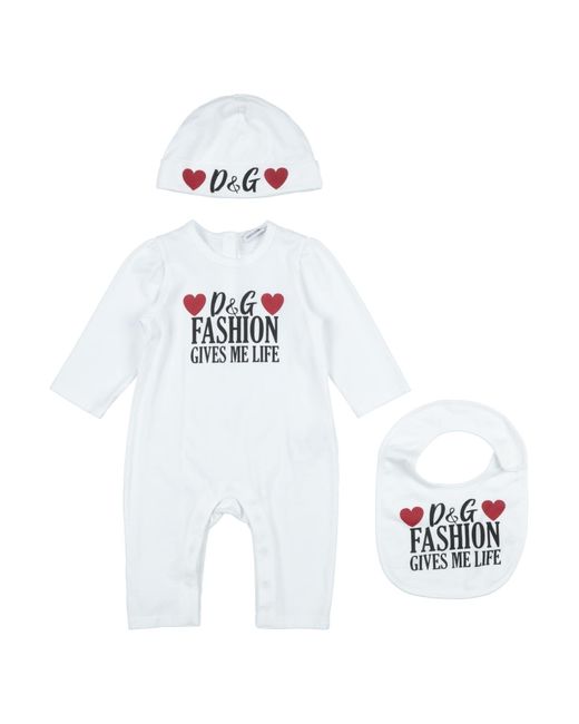 Tutina & Salopette Baby di Dolce & Gabbana in White
