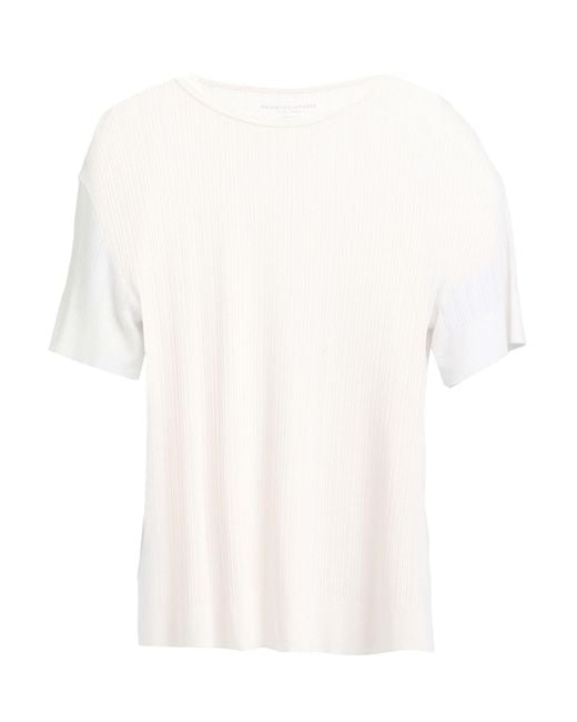 Majestic Filatures White T-Shirt Lyocell