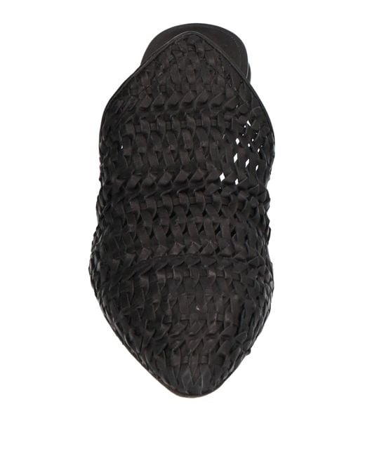 Officine Creative Black Mules & Clogs