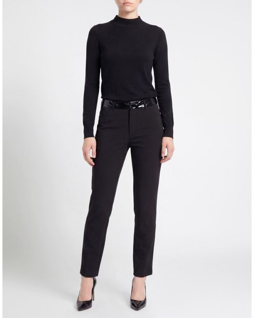 Liu Jo Black Pants Polyester, Elastane