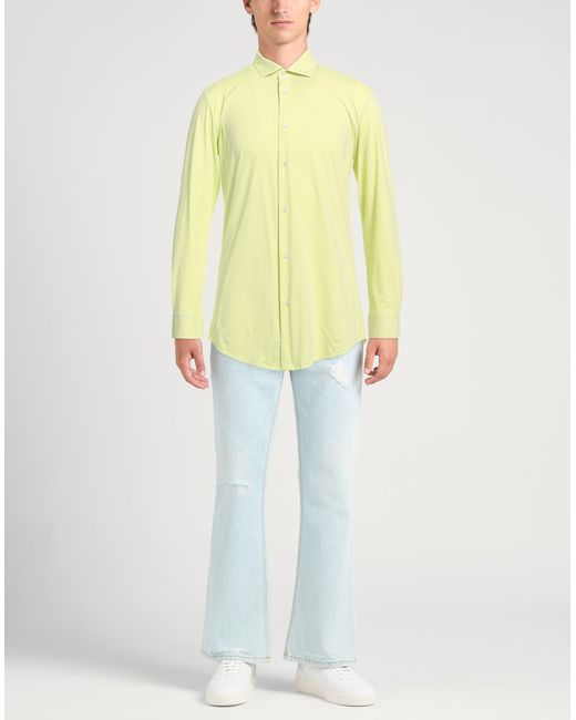 Brian Dales Yellow Shirt Polyamide, Elastane for men