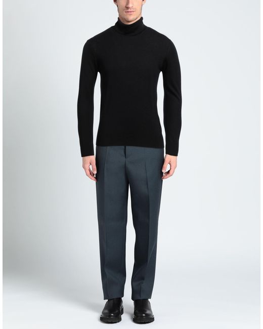 Alpha Studio Black Turtleneck for men