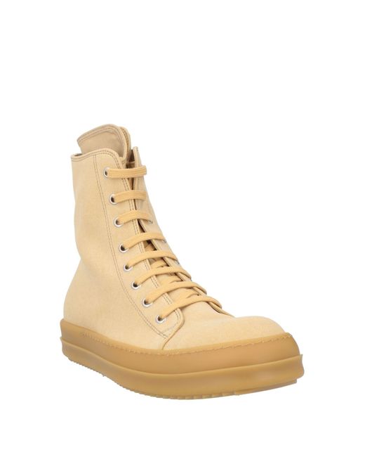 Rick Owens Natural Sneakers Textile Fibers for men
