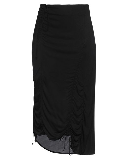 Jupe midi Helmut Lang en coloris Black
