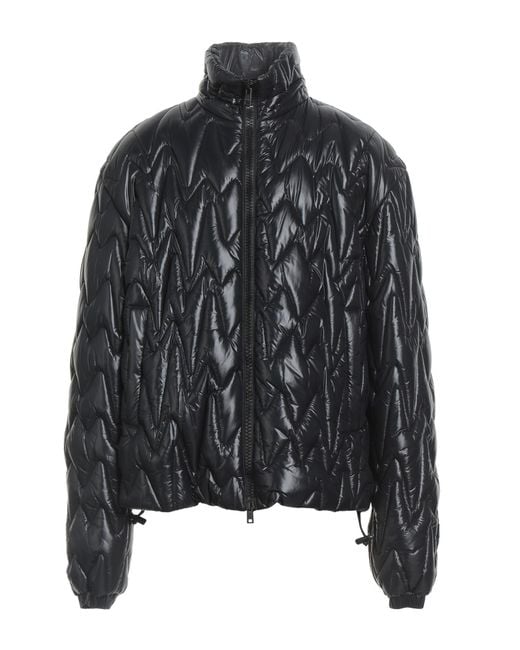 MSGM Black Puffer Polyester, Polyamide, Polypropylene for men