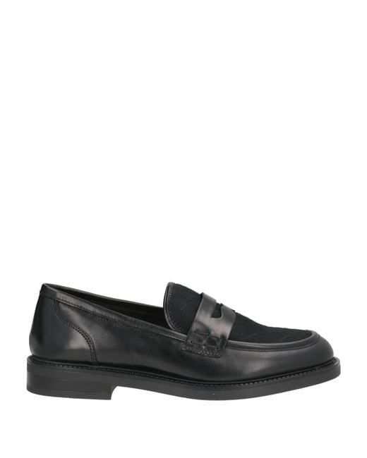 Carmens Black Loafers Leather