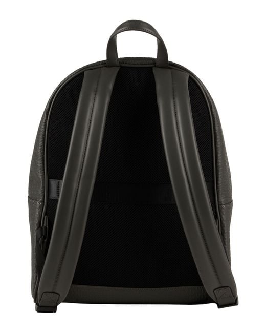 ARMANI EXCHANGE Black Charcoal Backpack Polyester, Polyurethane
