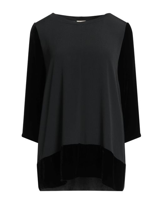 HER SHIRT HER DRESS Black Top