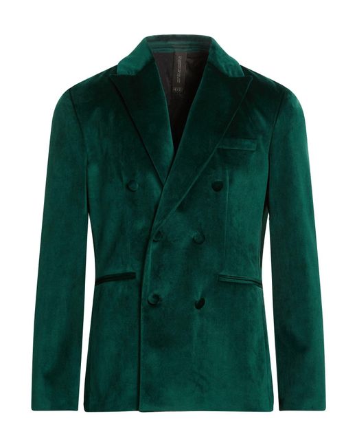 Hōsio Green Deep Blazer Polyester for men