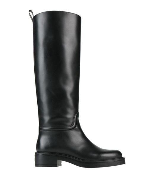 Stuart Weitzman Black Boot Calfskin