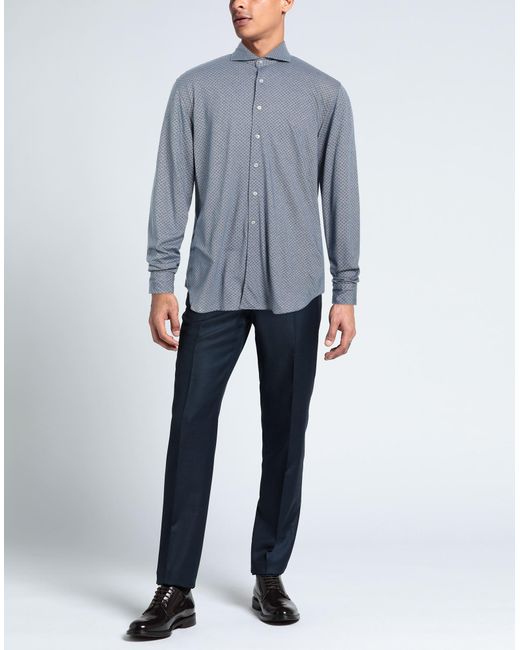 Alessandro Gherardi Blue Shirt Cotton for men