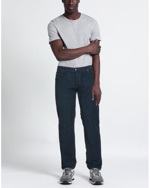 Luigi Borrelli Napoli Blue Trouser for men