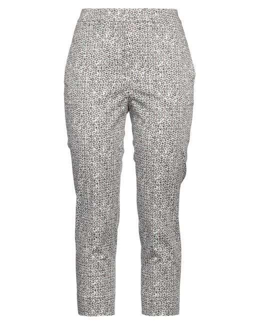 Peserico Gray Pants Cotton, Elastane