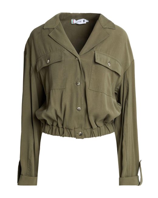 Please Green Jacket Viscose, Polyamide