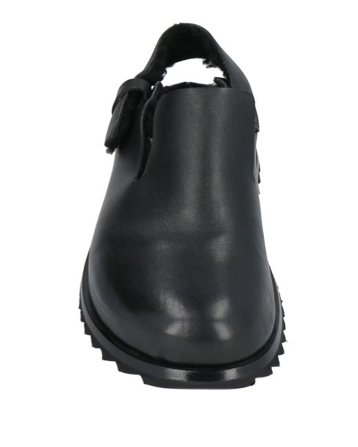 Officine Creative Black Mules & Clogs